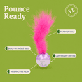thumbnail image 5 of Vibrant Life Bell and Feather Lattice Ball Cat Toy, 5 of 8