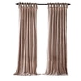 thumbnail image 3 of Elrene Home Fashions Korena Tie-Top Crushed Velvet Window Curtain, Taupe, 52" x 95", 3 of 6