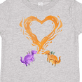 thumbnail image 4 of Inktastic Fire Heart Dragons Boys or Girls Toddler T-Shirt, 4 of 5