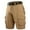 Khaki, variant on pstuiky Mens Beach Shorts, Men Solid Color Workwear Cargo Shorts With Multiple Pockets Large Size Straight Leg Casual Sport Shorts For Fashionable Outfits Swim Trunks For Men