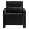 thumbnail image 5 of Armchair Accent Chair, Black, Fabric, Living Kitchen Cafe Bistro Hospitality Restaurant, Modern Contemporary HB34863, 5 of 9