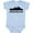 Baby Blue, variant on Minneapolis Minnesota City Skyline Boys or Girls Baby Bodysuit