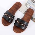 thumbnail image 5 of JeashCHAT Slip On Slide Sandals for Women Fashion Women's Casual Shoes Breathable Outdoor Casual Sandals Slippers (Black), 5 of 9