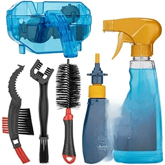 Bike Cleaning Kit Including Bicycle Chain Scrubber, Bike Cleaner Brush Tool, Bicycle Chain Cleaning Agent,Chain Lube$$Sport & Recreation Other