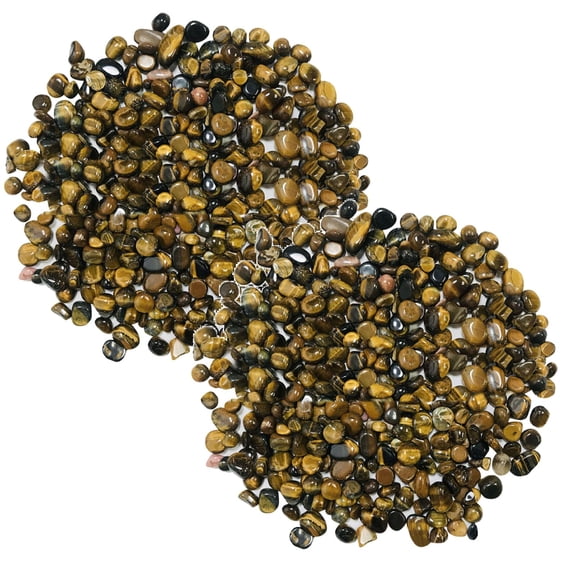 Leojiow 2Pcs Natural Small Grain Polished Gravel Decorative River Stone Ornamental Aquarium Gravel For Potted Succulents Bonsai One Size