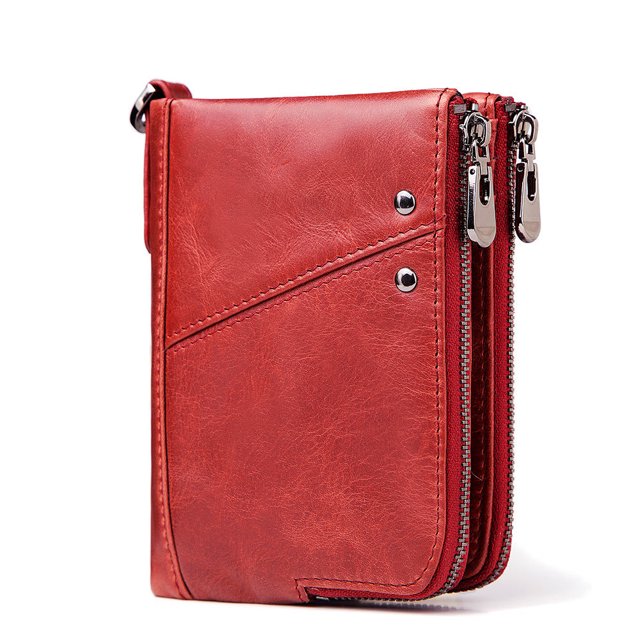 Cartera de moda 2022, cartera de piel auténtica para mujer, monedero para mujer JAMW Sencillez