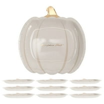 Soimiss Pumpkin Shaped Dessert Plates Themed 10Pcs