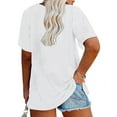 thumbnail image 2 of Langwyqu Womens Plus Size T Shirts Short Sleeve Loose Summer Casual Tops, 2 of 5