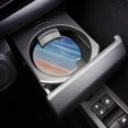 thumbnail image 3 of FMSHPON Gradient Watercolor Style Sky Wood Grain Set of 4 Car Coaster for Drinks, Absorbent Ceramic Stone Coasters Cup Mat with Cork Base for Home Kitchen Room Coffee Table Bar Decor, 3 of 5