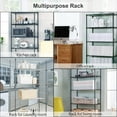 thumbnail image 4 of NiamVelo Storage Shelves 5-Tier Wire Shelving Unit with Wheels ,  Adjustable  Metal Shelves Heavy Duty NSF Garage Shelves  750 lbs Capacity (Chrome), 4 of 7