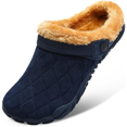 thumbnail image 3 of L-RUN Womens Mens Furry Slides House Slippers Fuzzy Fluffy Memory Foam Bedroom Slippers Clogs, 3 of 6