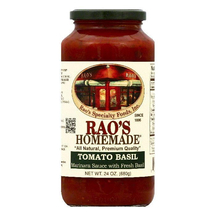 Raos Tomato Basil with Fresh Basil Marinara Sauce, 24 OZ (Pack of 6