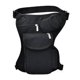 thumbnail image 1 of Men's Thigh Bag Canvas Drop Waist Bag Leg Pack Bag (Color: Black), 1 of 5