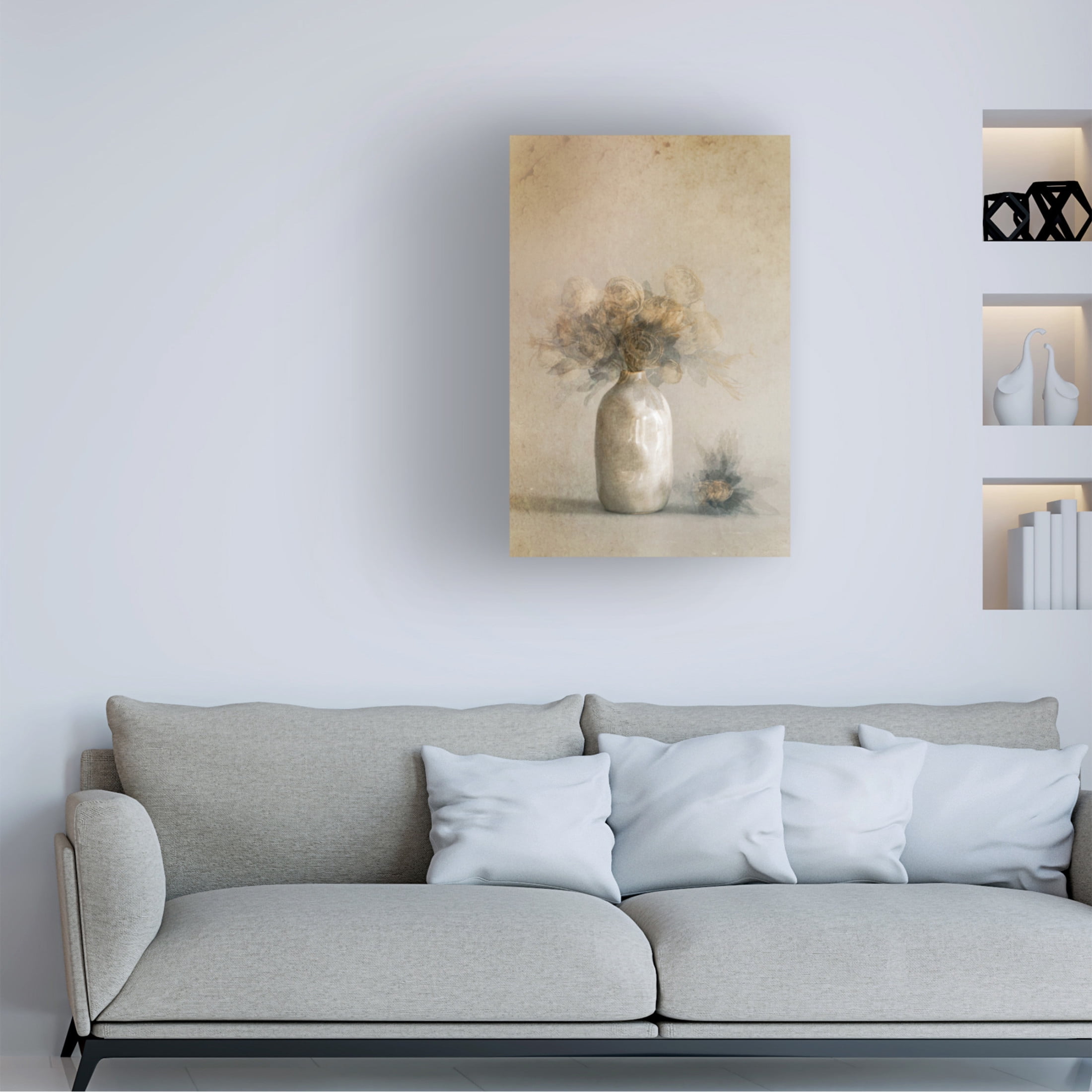 Trademark Fine Art Cicek Kiral Fallen Leaves Canvas Wall Art