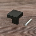 thumbnail image 5 of Littleduckling Cabinet Knobs Single Hole Cupboard Door Pull Knob 25*25mm Square Zinc Alloy Dresser Knob Drawer Handle Knob for Furniture Kitchen Bathroom Cupboard Closet Wardrobe Home Decoration, 5 of 6