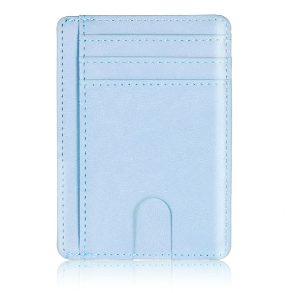 ✪ Slim RFID Blocking Leather Wallet Credit ID Card Holder Purse Money Case for Men Women