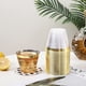 thumbnail image 5 of Injueey 100 unids/set vasos de bebida versátiles y prácticos hechos con poliestireno taza de bebida fácil de transparente Mostrada Borde dorado, 5 of 6