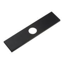 10 Inch Sink Faucet Hole Cover, Stainless Steel Square Deck Plate Faucet Escutcheon Sink plate, Black