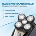 thumbnail image 2 of Cuchillas de repuesto para afeitadora Freebird Head Shaver + Brush, paquete de 5, 2 of 7
