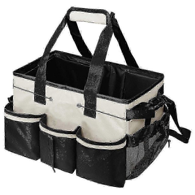Adjustable Cleaning Caddy with Pockets for Home Supply Storage & Organization