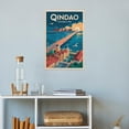 thumbnail image 4 of Tsingtao Brewery Classic Poster Retro Qingdao Cityscape with Ocean Views & Landmarks Canvas Poster, 4 of 8