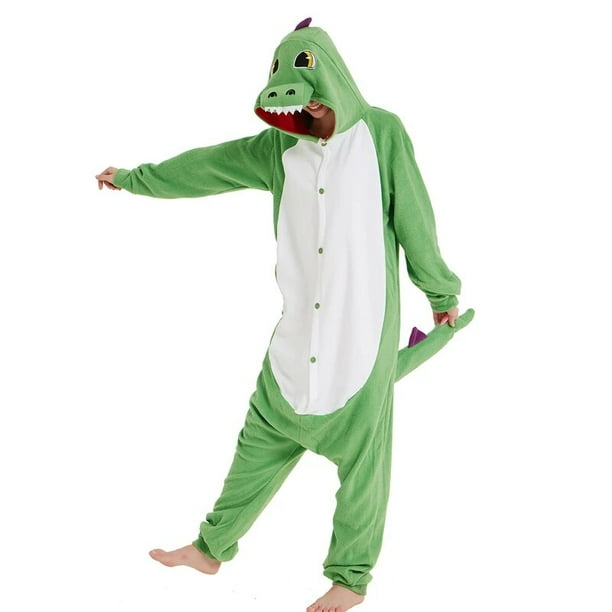 Pijama de dragon Kigurumi para hombre y mujer ropa de dormir de dinosaurio de lana mono de Anime disfraz de Cosplay para adultos cumpleanos y Halloween Walmart en linea