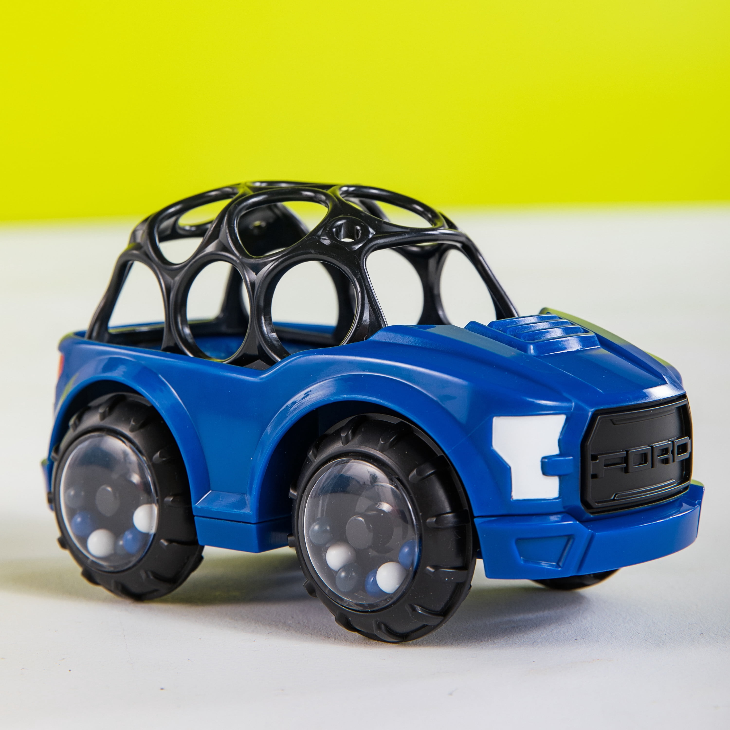 Bright Starts Rattle & Roll F-150 Raptor Easy-Grasp Push Vehicle Toy, Ages 3 Months +