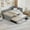 Gray, variant on Harper & Bright Designs Full Size L Shaped Platform Bed with Trundle, Wood Upholstered Corner Bed Frame with Drawer, Gray