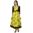thumbnail image 5 of Bimba Floral Kurti Cotton Long Kurti 3/4 Sleeves Indian Party Dress Etnic Wear, 5 of 7