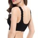thumbnail image 5 of Conjunto de lencería Sujetador con corsé cómodo para mujer, informal, con cuello en V, color sólido sin anillo de acero, atuendo diario Ygjytge Negro T S para Mujer, 5 of 8