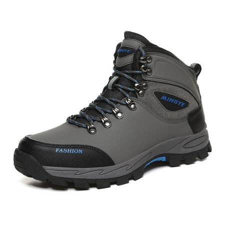 

Men‘s Lace-up Anti-Slip Soft Sole PU Boots For Outdoor Camping Mountaineering Hiking