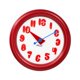 thumbnail image 1 of Reloj de pared nórdico de 30,5 cm, ligero, silencioso y decorativo para dormitorio e interiores. Rojo, 1 of 9