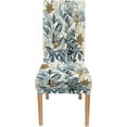 thumbnail image 5 of Chair Covers for Dining Room Set of 6,Stretch Kitchen Chair Slipcover 6 Pieces, Dining Chair Cover 6 Pack, Washable and Removable (Grey Blue Flowers), 5 of 5