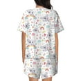 thumbnail image 3 of Bingfone Cute Koala Print Pajamas Sets for Women Soft Short-Sleeved Pjs with Lounge Shorts Two Piece Sleepwear, 3 of 8