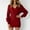 Red, variant on YHAJDS Women's Fall Winter Casual dress,Fall Dresses for Women Women Midi Dresses Long Sleeve Dress Solid Color V-neck Knitted Midi Length Bodycon Dress Warm Wool Yarn Stretchy Fabric for Cool Days