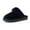 Black, variant on Cushionaire Hush Cozy Womens Slippers with Faux Fur Lining – Slip On  Comfortable Mule House Slippers for Women Indoor and Outdoor