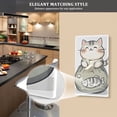 thumbnail image 5 of Yayeee Toggle Light Switch Wall Plate 1-Gang 4.5"x2.7" Home Decorative Outlet Cover, Green Cute Cat, 5 of 7