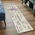 thumbnail image 3 of Purple Lavenders Eater 2'x6' Runner Rugs for Hallway Kitchen Bedside Non Slip Washable, Vintage Floral Retro Art Entryway Rug Runners with Rubber Backing, Long Carpet Runner for Laundry Room, 3 of 8