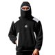 thumbnail image 3 of MHFRRA Sudadera con Capucha y Chaqueta de Gran Tamaño con Capucha de Overseas Trade Negro, 3 of 3