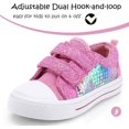 thumbnail image 2 of Kushyshoo Kids Canvas Shoes Pink Sequin Children Sneaker Toddler Girls School Shoes Size 5, 2 of 6