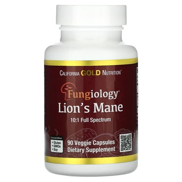 California Gold Nutrition Organic Lion's Mane, 90 PlantCaps