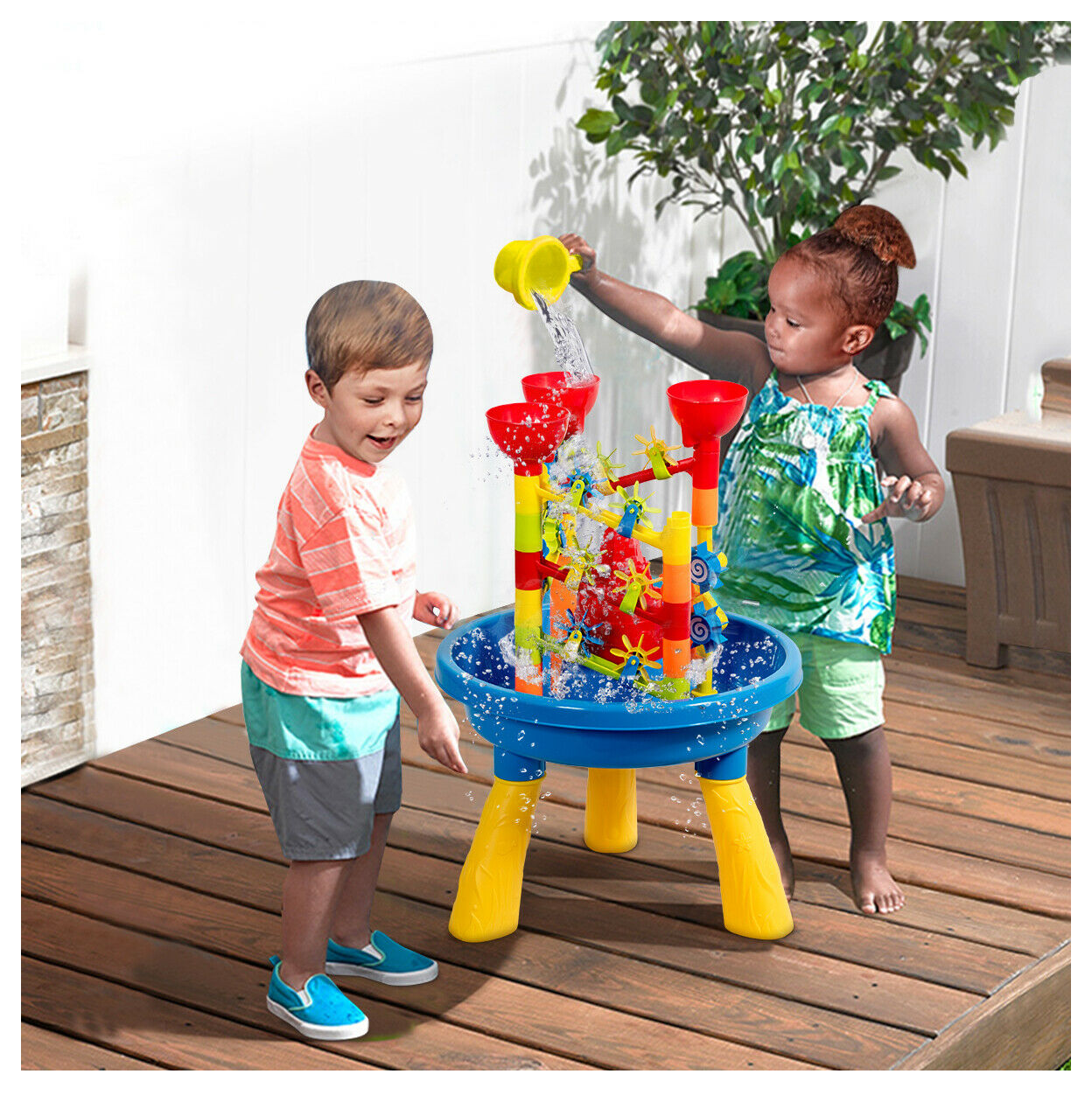 Sand Water Table Childrens Toys Play Sandpit 22 Pce Set Kids Summer Outdoor 44 