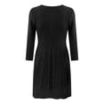 thumbnail image 5 of CEHVOM Robe Chandail Décontractée pour Femme à Col en V, Ample, en Tricot, à Manches Longues, 5 of 5