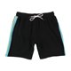 thumbnail image 1 of Elevenparis Hombre Track Stripe Casual Walking Shorts negro S, 1 of 2