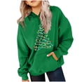 thumbnail image 2 of Sudadera con capucha para niños, camiseta de manga larga con estampado navideño, adecuada para niños y niñas, sudadera con capucha para niñas, parte superior de poliéster., 2 of 6