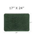 thumbnail image 2 of Alfombras de baño Yeaban, felpilla verde oscuro, 17 x 24 cm, 2 of 7