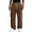 09# Brown, variant on Mens Wide Leg Baggy Sweatpants High Waist Casual Joggers Pants | Drawstring Elastic Waist, Casual Lounge Pants, Fashion Streetwear, Cargo Pants, Side Pocket Light Blue M