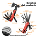 thumbnail image 4 of Hacha Martillo Y Cuchillo Multiherramienta Exterior Cámping Xtellar Rojo, 4 of 4