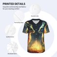 thumbnail image 3 of Vsdgher Firefly Forest Fox Mens T-Shirts Baseball Vintage Fashionable Lightweight Casual Crew Neck Slim Fit with Long Sleeves-4X-Large, 3 of 7