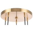 thumbnail image 4 of Woodbridge Lighting Elise 5-Light Glass Cluster Pendant in Brass/Opal, 4 of 4
